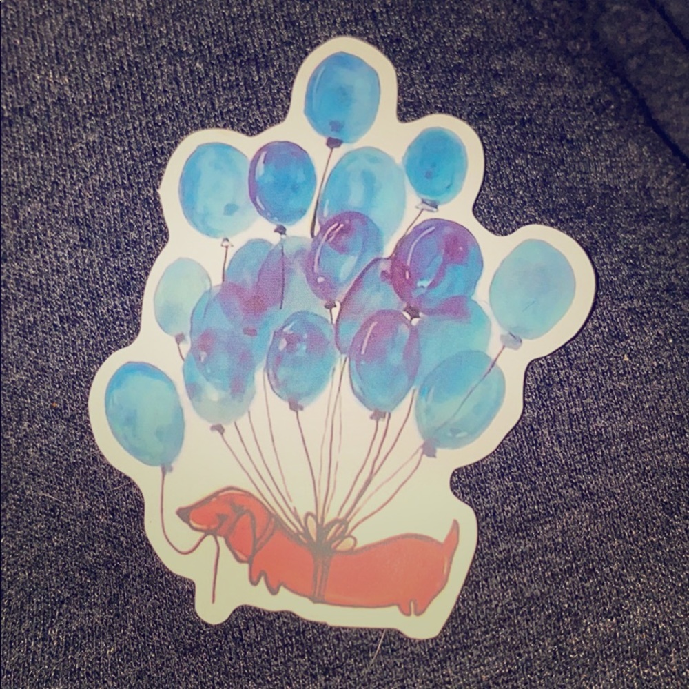 Weiner dog Ballon sticker